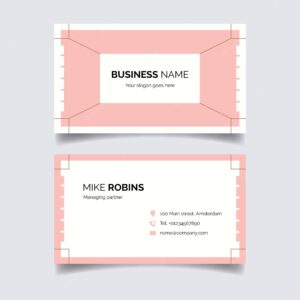 Minimal business card concept