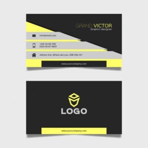 Minimal business card design