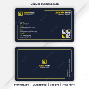 Minimal business card