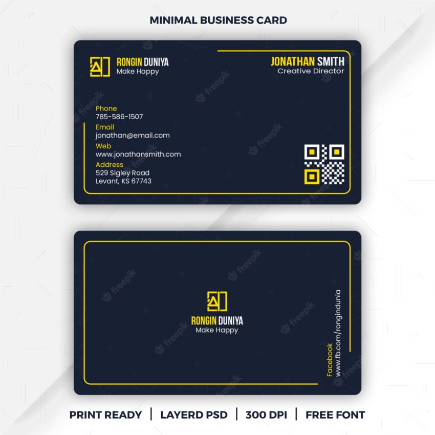 Minimal business card