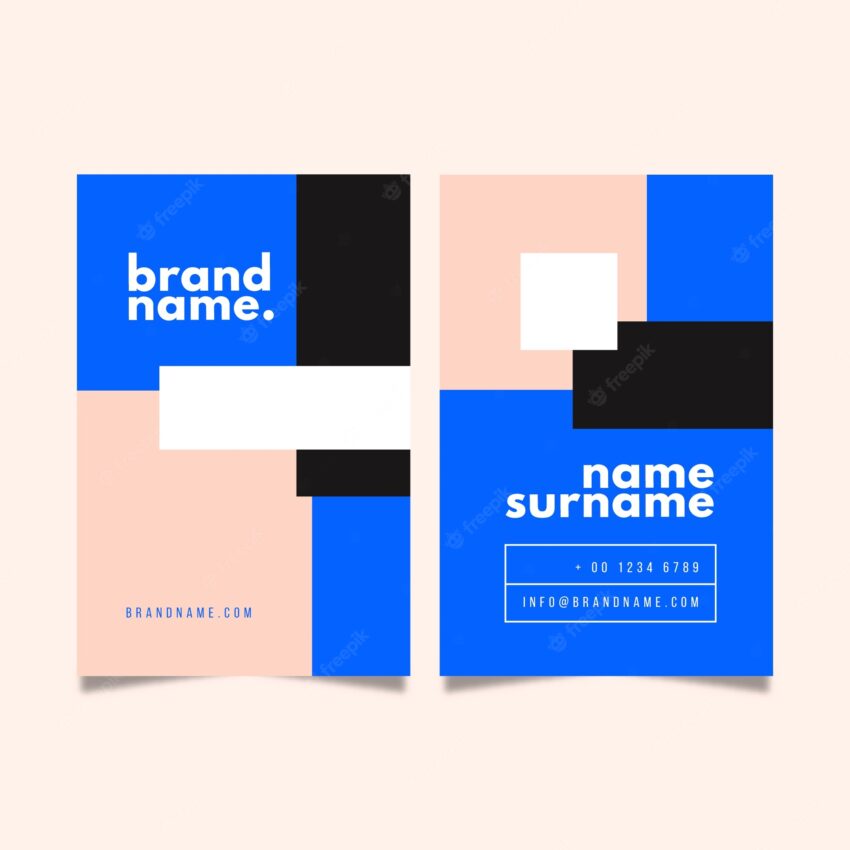 Minimal style for business card