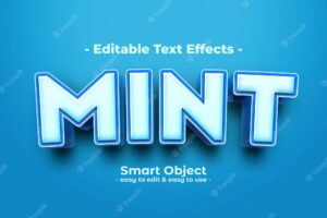 Mint-text-style-effect