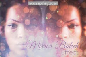 Mirror bokeh image effect