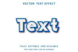 Modern 3d style text effect