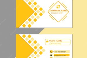 Modern business card, creative business card, corporate business card
