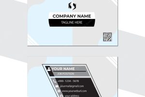 Modern business card, creative business card, corporate business card