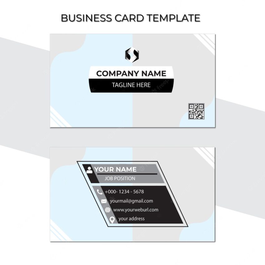 Modern business card, creative business card, corporate business card