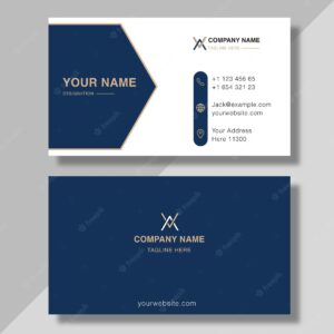 Modern business card design elegant professional
