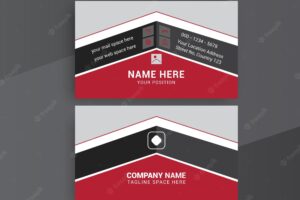 Modern business card design high quality and standard template