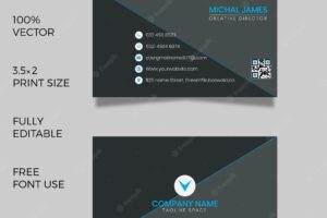 Modern business card designs template