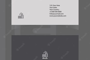 Modern business card template free vector business card