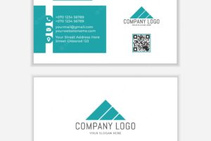 Modern business card template free vector