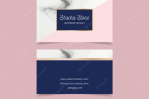 Modern business card with elegant style