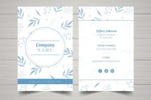 Modern business flyer with abstract design