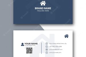 Modern and clean professional business card template