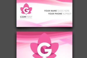 Modern and colorful business card