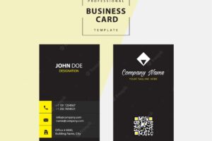 Modern creative and clean business card template in flat design