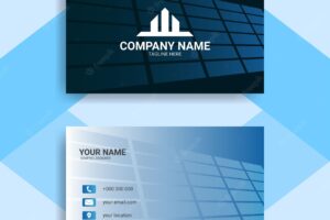 Modern and elegant business card template