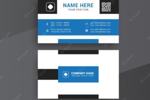 Modern nice elegant business card template with clean shapes