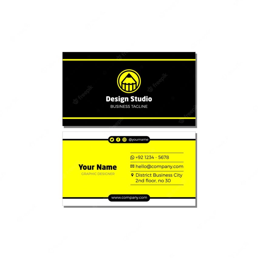 Modern and professional business card template