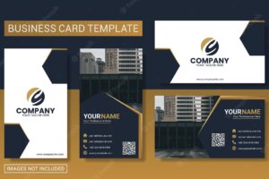 Modern professional business card template