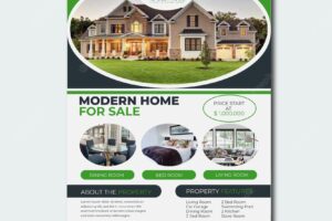 Modern real estate business flyer