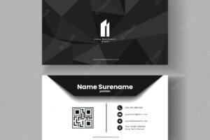 Modern simple shape for corporate card design