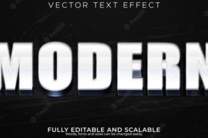 Modern text effect editable perspective and elegant text stylex9