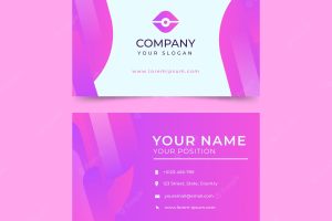 Monochromatic business card template
