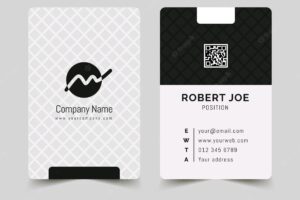 Monochrome business cards template