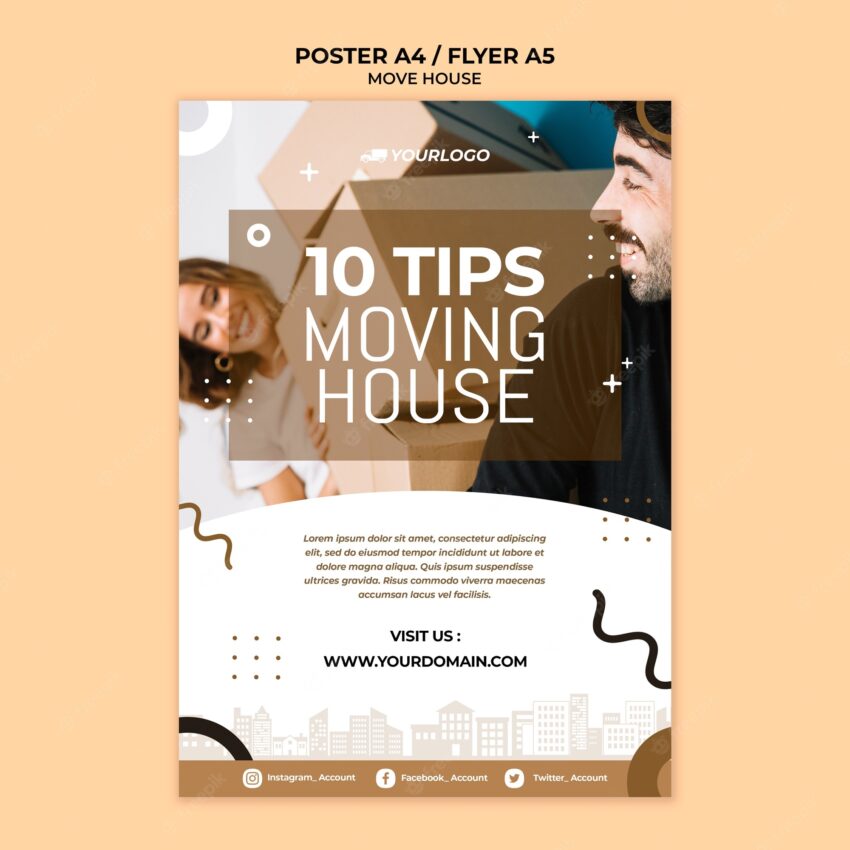Move house flyer design