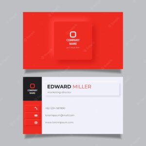 Neumorph business card template