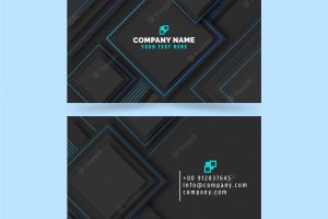 Neumorph business card template