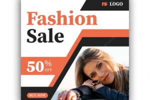 New collection fashion sale social media post template