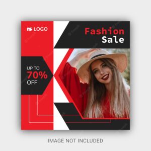 New style fashion sale social media post template