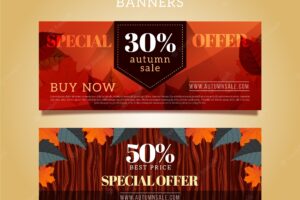Nice banners with special offers