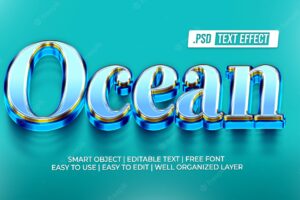 Ocean text style effect