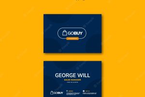 Online shopping business card template