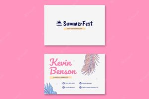 Party celebration business card template