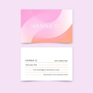 Pastel gradient business cards template