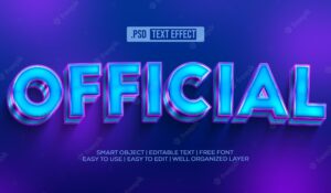 Perfect text style effect