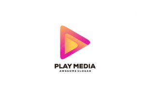 Play media logo gradient colorful