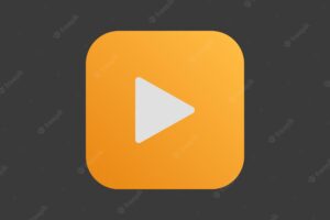 Play video icon for web design and user interface