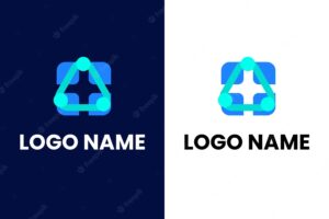 Player with building business logo design template