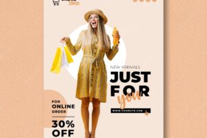 Poster for online fashion sale