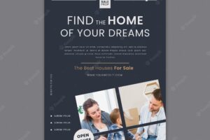 Poster template for finding the perfect home