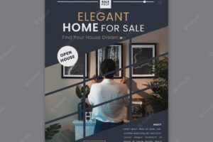 Poster template for finding the perfect home