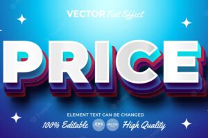 Price text effect