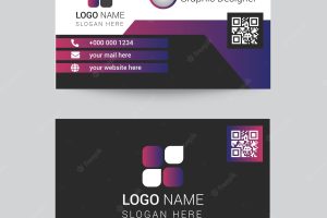 Professional business card. modern, elagant, simple , minimal corporate visintg card concept-vector