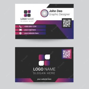 Professional business card. modern, elagant, simple , minimal corporate visintg card concept-vector